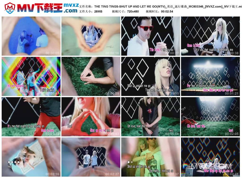 THE TING TINGS-SHUT UP AND LET ME GO(MTV)_英语_流行歌曲_MC803346